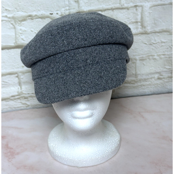 Women's Hat Gray News Boy Fiddler Sailor‎ Gray Cap - Picture 9 of 14